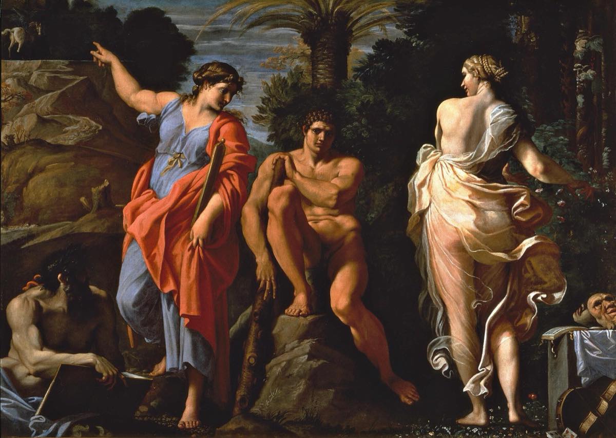 Annibale Carracci, The Choice of Hercules, Museo di Capodimonte, Naples, c. 1596